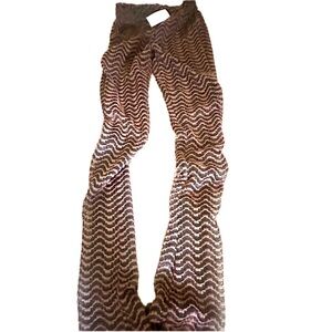 Women's Zigzag Patterned Straight Leg Pants